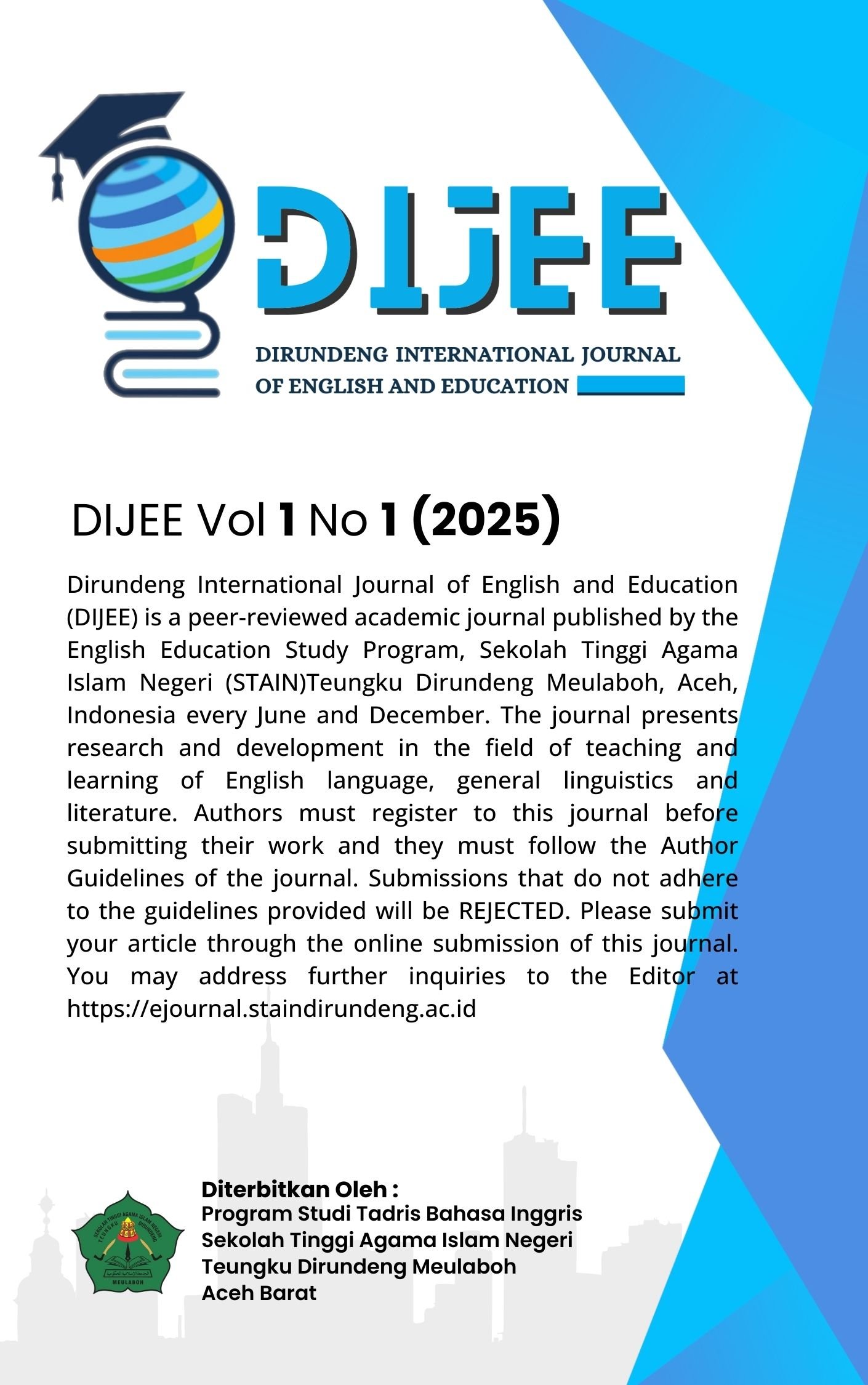 					View Vol. 1 No. 1 (2025): DIJEE
				